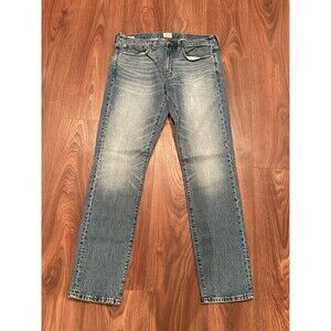 J Crew Jeans Mens 33x34* Blue 484 Slim Stretch Mid Rise Denim